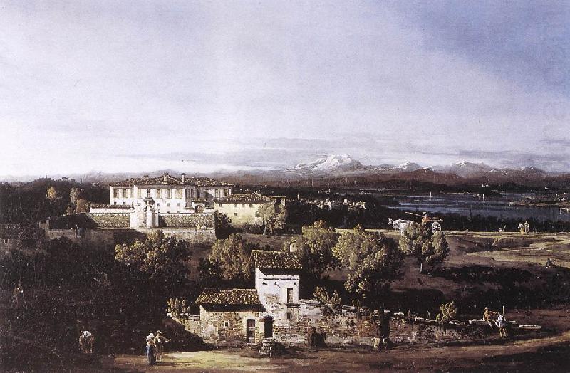 Bernardo Bellotto View of the Villa Cagnola at Gazzada near Varese china oil painting image